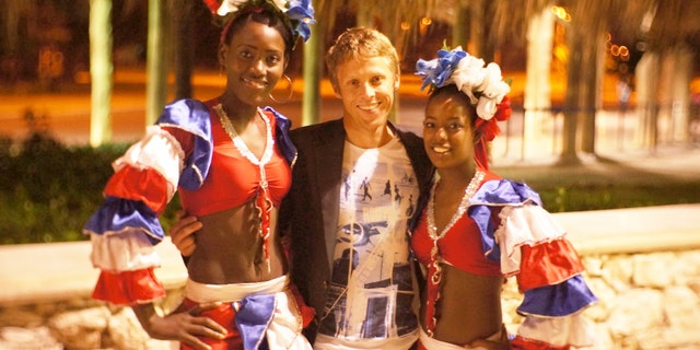 Surrounded by locals in Punta Cana, Dominican Republic.