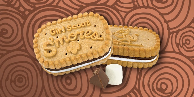 Little Brownie Bakers’ ode to s’mores is a crunchy graham sandwich cookie with creamy chocolate and a “marshmallowy filling.”