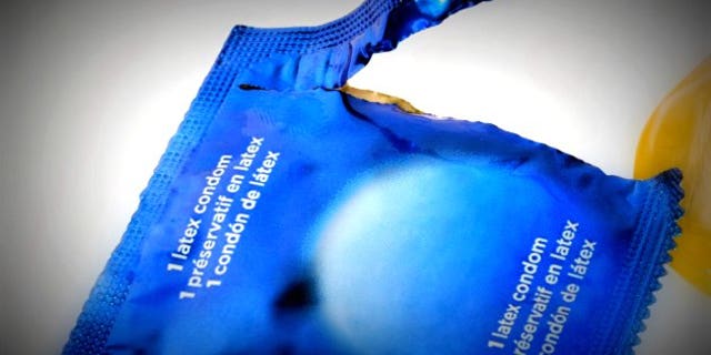 Condom isolated