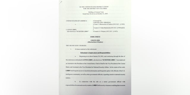 Scooter Libby was convicted on four felony counts of perjury, lying to the FBI and obstructing the investigation into the leak of a CIA operative's identity. He was originally sentenced to 30 months in prison, but then-President George W. Bush commuted the sentence.