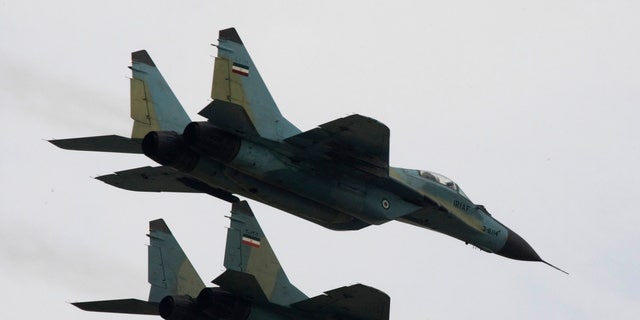 Russian-made Sukhoi fighter jets of the Iranian army. (Reuters)