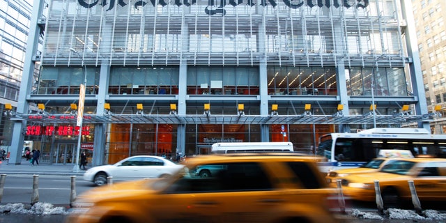 The headquarters of The New York Times.