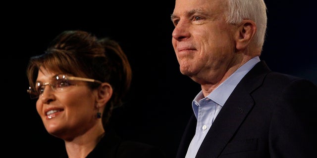 Seen as a surprise to many, John McCain selected then-Alaska Gov. Sarah Palin as his presidential running mate.