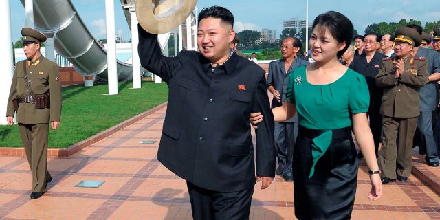 Ri Sol Ju is rarely pictured without her husband Kim Jong Un.