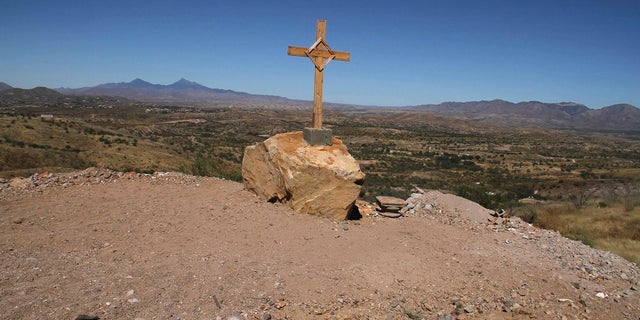 The U.S.-Mexico border near the site where Jose Antonio Elena Rodriguez was found dead in Nogales, Mexico, Oct. 14, 2012.