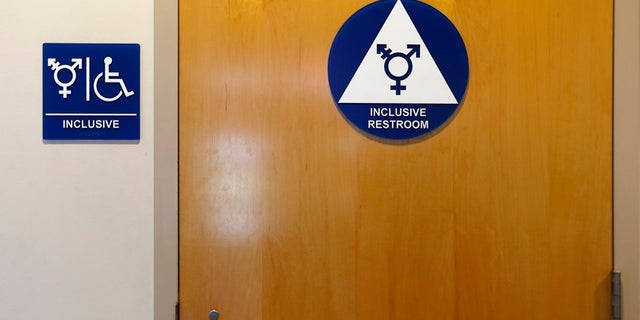 A gender-neutral bathroom is seen at the University of California, Irvine in Irvine, California September 30, 2014. The University of California will designate gender-neutral restrooms at its 10 campuses to accommodate transgender students, in a move that may be the first of its kind for a system of colleges in the United States. REUTERS/Lucy Nicholson (UNITED STATES - Tags: EDUCATION SOCIETY POLITICS) - GM1EAA10JEQ01