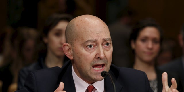 March 26, 2015: Retired Navy Adm. James Stavridis, former NATO Supreme Allied Commander, testifies before a Senate Appropriations State, Foreign Operations and Related Programs Subcommittee hearing on "Diplomacy, Development, and National Security" on Capitol Hill in Washington.