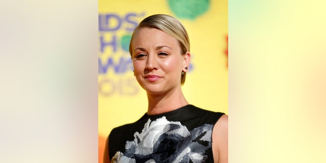 Actress Kaley Cuoco arrives at the 2015 Kids' Choice Awards in Los Angeles, California March 28, 2015. REUTERS/Danny Moloshok - RTR4VAOX