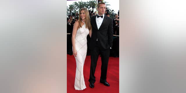 Brad Pitt, Jennifer Aniston at the Cannes Film Festival in 2004.