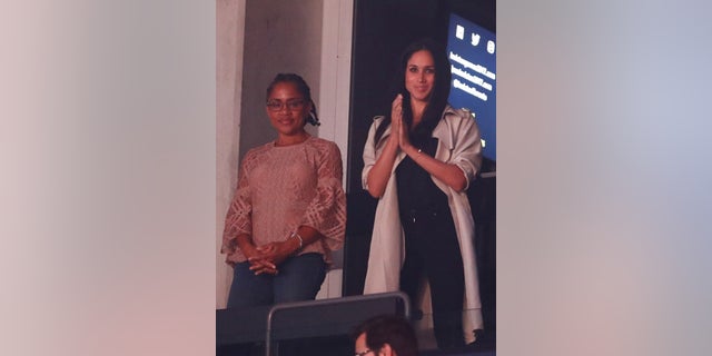 Meghan Markle, right, is pictured with her mother, Doria Ragland, left.