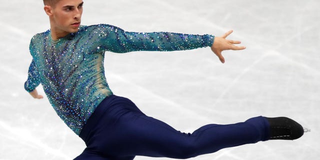 Adam Rippon of the U.S. in action.