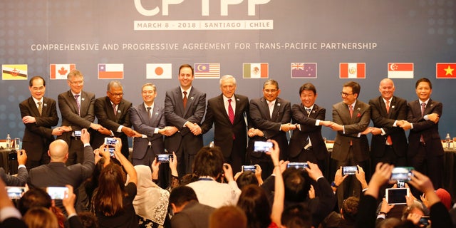 Representatives from 11 nations signed the Trans-Pacific Partnership agreement in March 2018 without the U.S.