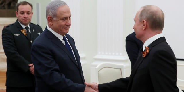 Benjamin Netanyahu, left, and Vladimir Putin talked about continued coordination between Russia and Israel.