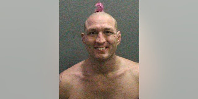 Jason "Mayhem" Miller is seen in an undated booking photo from a pervious arrest released by the Orange County Sheriff's Department in California.