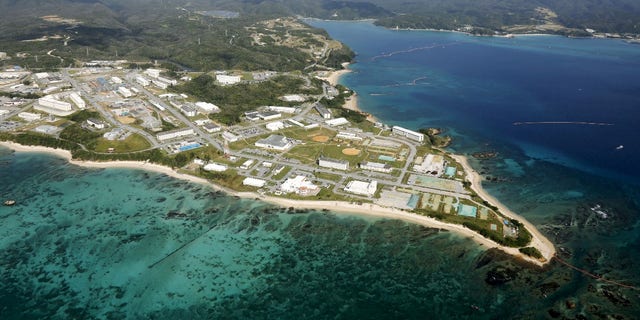 Coral reefs are seen along the coast near the U.S. Marine base Camp Schwab, off the tiny hamlet of Henoko in Nago, on the southern Japanese island of Okinawa.