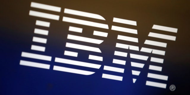 The logo of IBM is seen on a computer screen in Los Angeles, California, United States, April 22, 2016.