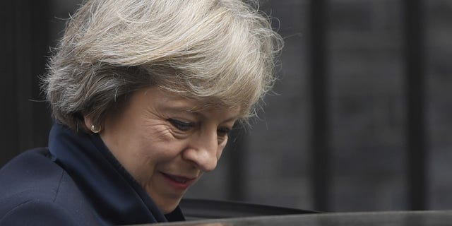 September 14, 2016: Britain's Prime Minister Theresa May leaves 10 Downing Street in central London, Britain.