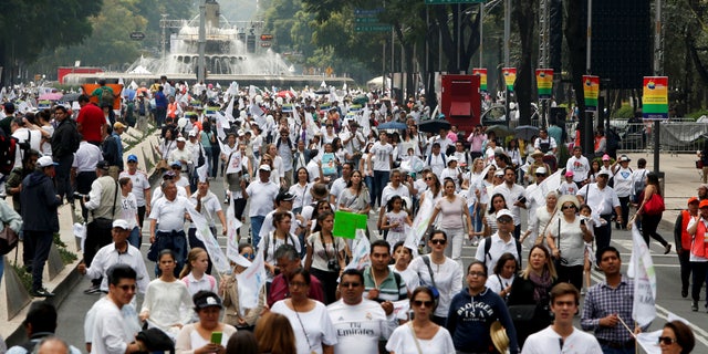 Tens Of Thousands Join March Against Same Sex Marriage In Mexico Fox News 8114