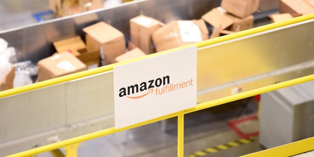 Boxes move along a conveyor belt at an Amazon Fulfillment Center on Cyber Monday in Tracy, California, U.S. November 28, 2016. (REUTERS/Noah Berger)