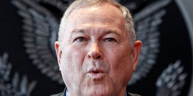 U.S. Rep. Dana Rohrabacher speaks at a news conference in Moscow, June 2, 2013.