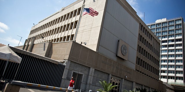 The U.S. Embassy in Tel Aviv.