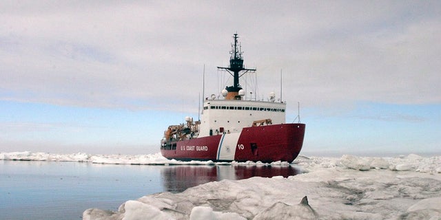 FILE -- Polar Star, the U.S. Coast Guard icebreaker, completes ice drills in the Arctic in this July 3, 2013.