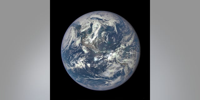 This color image of Earth, taken by NASA's Earth Polychromatic Imaging Camera (EPIC), a four megapixel CCD camera and telescope on July 6, 2015, and released on July 20, 2015.