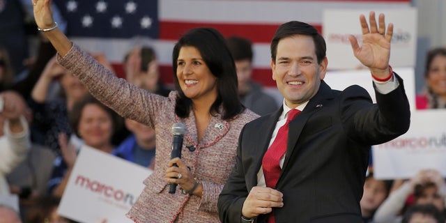 As South Carolina's governor, Nikki Haley endorsed Florida Sen. Marco Rubio for the Republican presidential nomination in 2016.