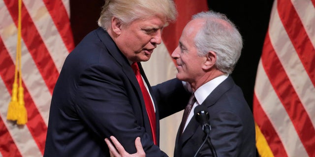 President Trump claimed Sen. Bob Corker "begged" for his endorsement if he decided to run for re-election.
