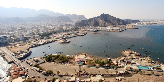 An aerial view of Aden.