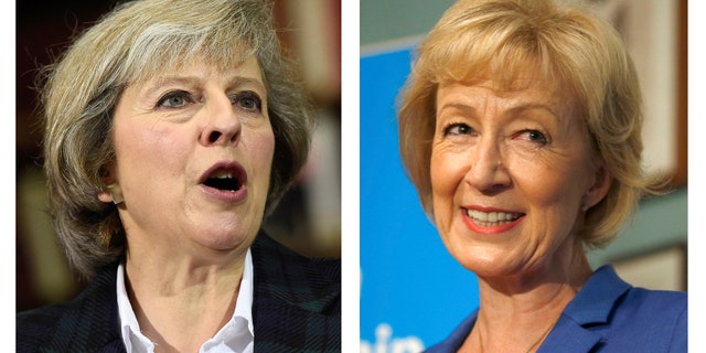 Home Secretary Theresa May, left, and Energy Minister Andrea Leadsom.