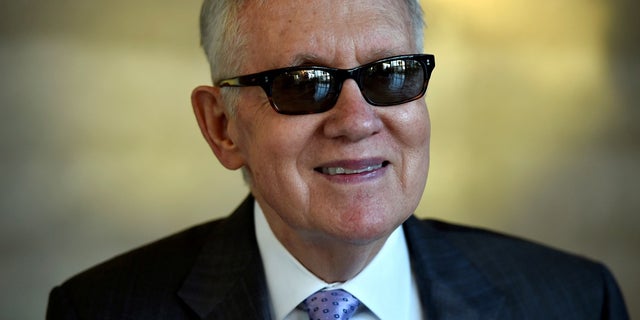 Former U.S. Senator Harry Reid (D-NV) smiles during an interview with Reuters in Las Vegas, Nevada, U.S. August 25, 2016.