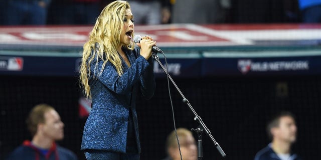 Rachel Platten previously performed the national anthem during the 2016 World Series.