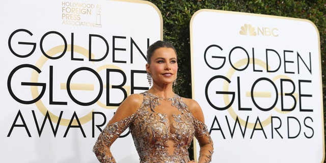 Actress Sofia Vergara arrives at the 74th Annual Golden Globe Awards in Beverly Hills, California, U.S., January 8, 2017. 