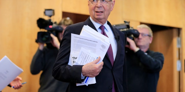 World Economic Forum (WEF) Executive Chairman and founder Klaus Schwab arrives at a news conference in Cologny, near Geneva, Switzerland January 10, 2017.