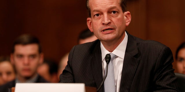 Labor Secretary Alex Acosta is formerly the dean of the Florida International University College of Law.