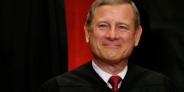 U.S. Supreme Court Chief Justice John Roberts is seen in the Supreme Court building in Washington, June 1, 2017.