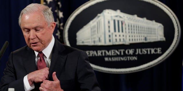Attorney General Jeff Sessions speaks at a news conference to address the Deferred Action for Childhood Arrivals (DACA) program at the Justice Department in Washington, U.S., September 5, 2017.