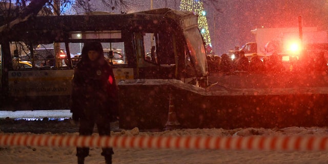 Moscow police believe the bus crash was caused by mechanical fault or the driver lost control on the vehicle.