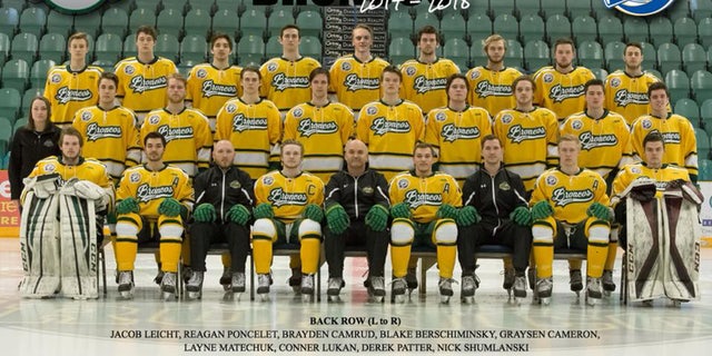 The team, pictured in an undated roster photo, was on it's way to a playoff game at the time of the crash.