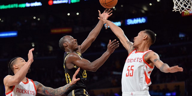 Los Angeles Lakers guard Andre Ingram scored 19 points in his NBA debut against the Houston Rockets.