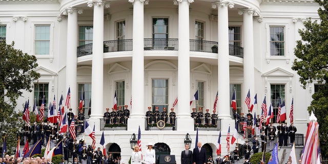 When the Macrons arrived at the White House Tuesday, they were greeted with much fanfare.