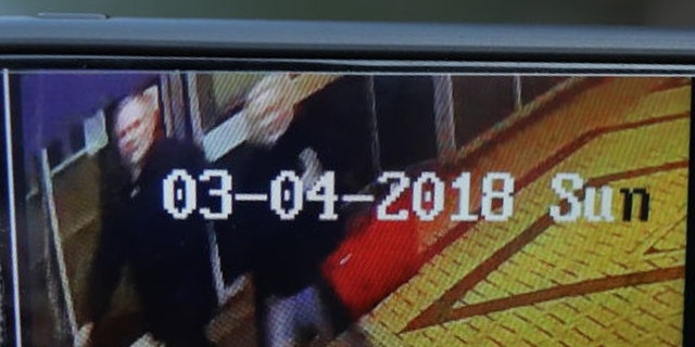 CCTV footage of Skripal shot shortly before he was possibly poisoned.