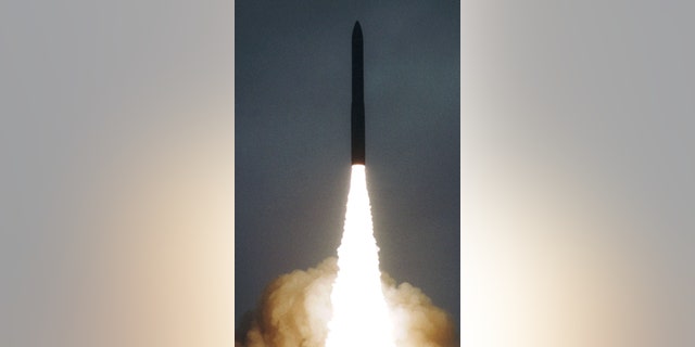 File photo - A Russian Topol-M intercontinental balistic missile lifts off during a new test launch at the Plesetsk launch site in northern Russia Sept. 26, 2000. (Reuters)