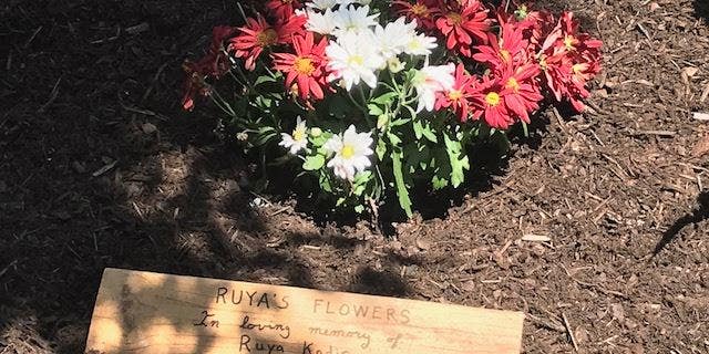 Char Jackson, the fire department's spokeswoman, said Ruya's mother helped to build the garden.