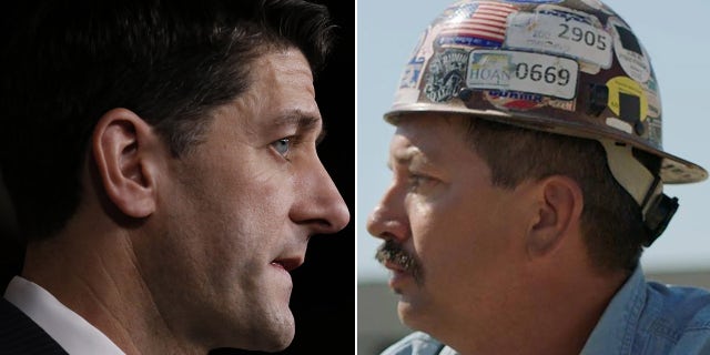 House Speaker Paul Ryan, left, is facing a challenge for his Wisconsin congressional seat from Democrat Randy Bryce.