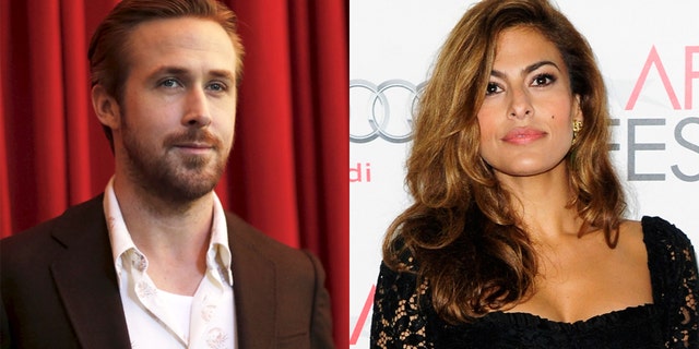 Ryan Gosling, left, and Eva Mendes.