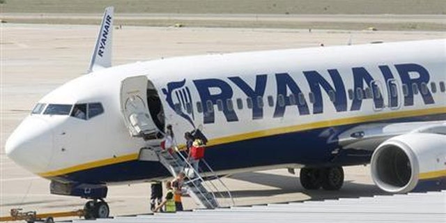 Ryanair ground crew left a shocking image for passengers at Dublin Airport last week.