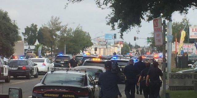 Two police officers in Sacramento were injured after a shootout with a suspect. The suspect was pronounced dead on the scene.