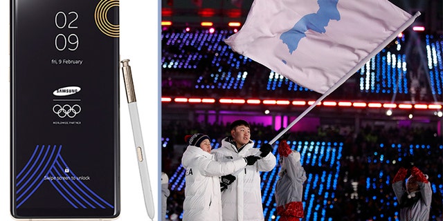 Samsung Electronics donated the limited edition phones for athletes and officials at the International Olympic Committee so that they can document every moment and share their memories with the world. The Winter Olympic Games organizer is in limbo whether handing out the device to North Koreans and Iranians would violate global sanctions.
